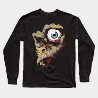 Hand and Giant Eyeball Long Sleeve T-Shirt